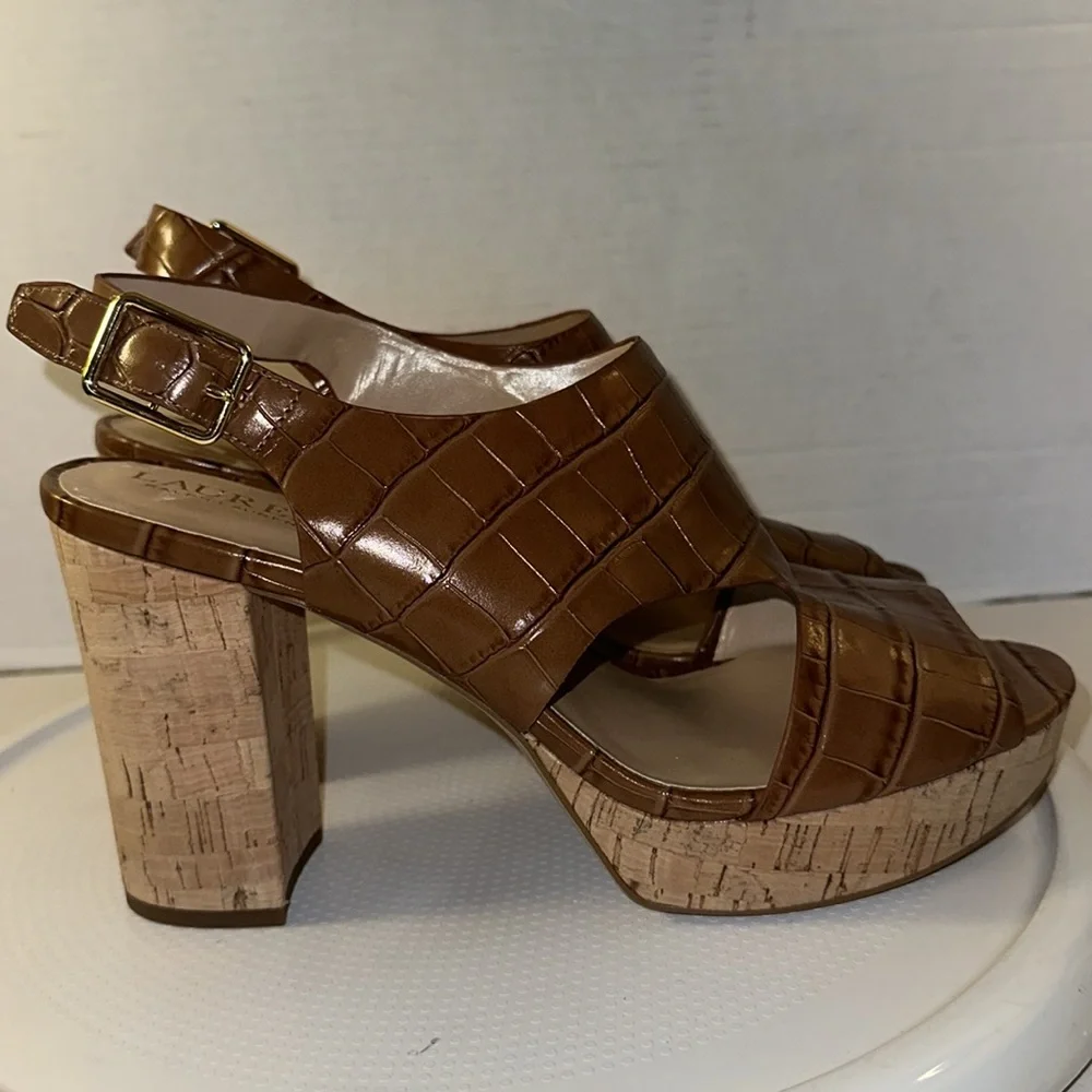 🆕Ralph Lauren Cork Platform Heels